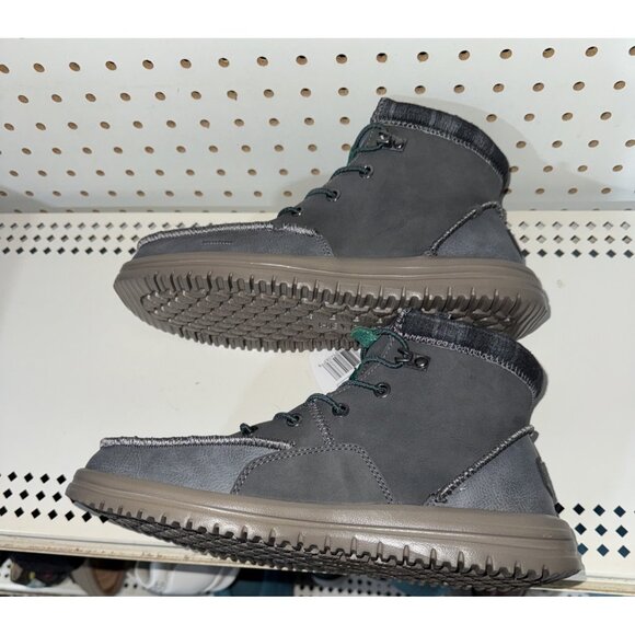 Hey Dude Bradley Classic Mens Lace Up Casual Ankle Chukka Boots Size 7 Gray - Picture 6 of 9